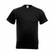T-shirt Fruit of the Loom  V-hals-black