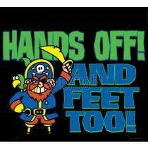 Perstransfer: Hands off! And feet too! (pirate) 18x13 - W1