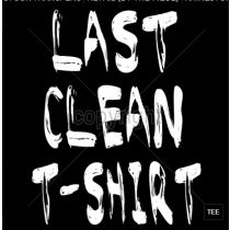 Perstransfer: Last clean T-shirt 28x33 - W1
