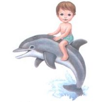 Perstransfer: Jongen speelt met dolfijn 15x18 - H2