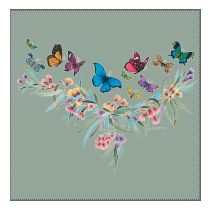 Perstransfer: Flowers butterflies and birds 33x31- H2