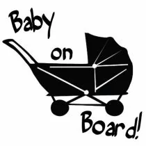Baby on Board ca. 16 x 16 cm