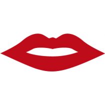 Lippen red  ca. 18x7 cm
